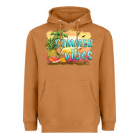 Meerkat summer vibes sunset and fruits Heavyweight Hoodie - BarkalooDesign