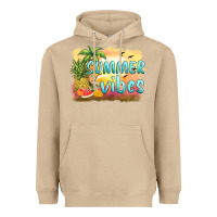 Mushroom summer vibes sunset and fruits Heavyweight Hoodie - BarkalooDesign