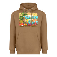 Toasted Coconut summer vibes sunset and fruits Heavyweight Hoodie - BarkalooDesign