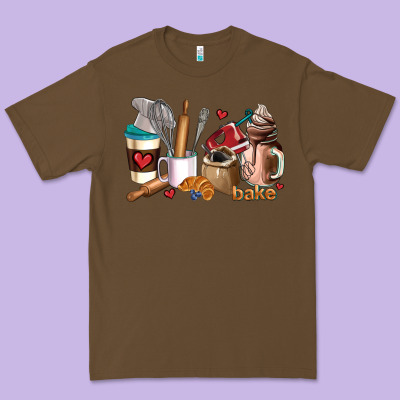 Bakery Coffee Cups Premium Tee Designed By Adodesignshop