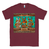 Burgundy western easter bunnies Classic Tee - Jasminsmagicworld