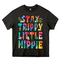 Asphalt stay trippy little hippie Heavy Core Tee - Zillion Design Studio