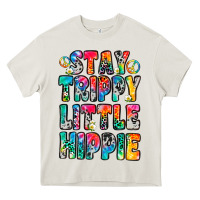 Cream stay trippy little hippie Heavy Core Tee - Zillion Design Studio