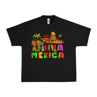 Black viva mexica Urban Heavy Tee - AdoDesignShop