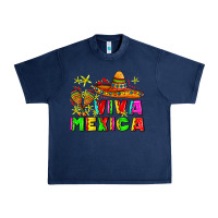 Navy viva mexica Urban Heavy Tee - AdoDesignShop