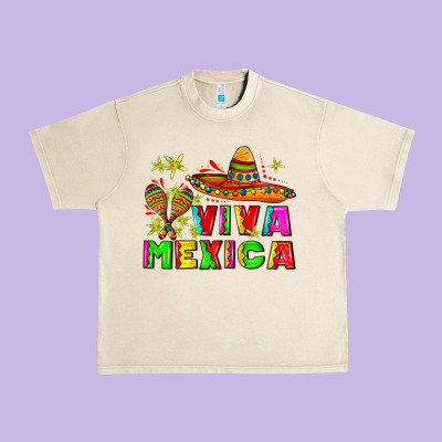 Viva Mexica Urban Heavy Tee Designed By Adodesignshop