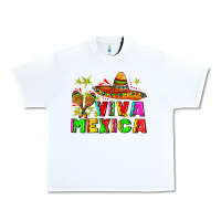 White viva mexica Urban Heavy Tee - AdoDesignShop
