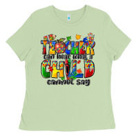 Matcha teacher can hear what a child cannot say Ladies Tee - Zillion Design Studio