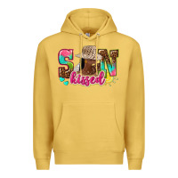 Antique Gold Afro woman with sunkissed Premium Hoodie - NancyCooperArtShop