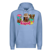 Colony Blue Afro woman with sunkissed Premium Hoodie - NancyCooperArtShop