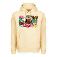 Pina Colada Afro woman with sunkissed Premium Hoodie - NancyCooperArtShop