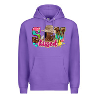 Purple Afro woman with sunkissed Premium Hoodie - NancyCooperArtShop