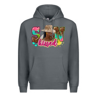 Rock Afro woman with sunkissed Premium Hoodie - NancyCooperArtShop