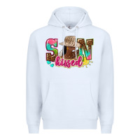 White Afro woman with sunkissed Premium Hoodie - NancyCooperArtShop