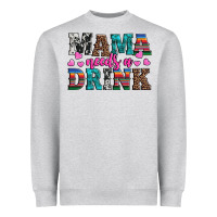Heather Grey western mama needs a drink Heavyweight Sweatshirt - Artiststas