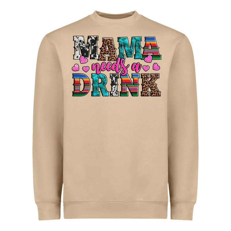 Western Mama Needs A Drink Heavyweight Sweatshirt by Artiststas | Teevron