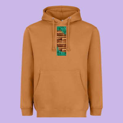 Western Tooled Leather Sunflower Turquoise Gemstone Pen Wrap 1 Heavyweight Hoodie Designed By Jasminsmagicworld