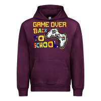 Mauve Wine Game over back to school Urban Hoodie - CowGirlArtShop
