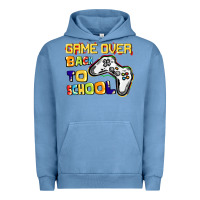 Pigment Pebble Blue Game over back to school Urban Hoodie - CowGirlArtShop