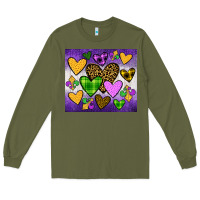 Army Green mardi gras Long Sleeve Tee - JahusDesignShop