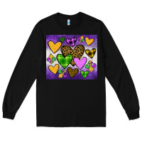 Black mardi gras Long Sleeve Tee - JahusDesignShop