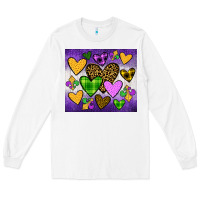 White mardi gras Long Sleeve Tee - JahusDesignShop