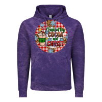 Cloud Purple christmas fueled by cocoa and christ ornament Vintage Hoodie - Artiststas