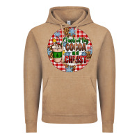 Vintage Coffee christmas fueled by cocoa and christ ornament Vintage Hoodie - Artiststas