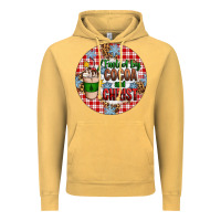 Vintage Mustard christmas fueled by cocoa and christ ornament Vintage Hoodie - Artiststas