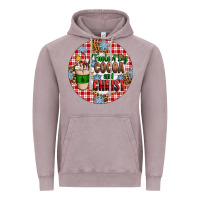 Vintage Zinc christmas fueled by cocoa and christ ornament Vintage Hoodie - Artiststas