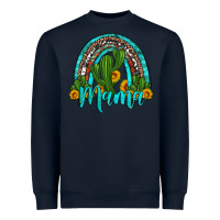 Navy western cactus and sunflower mama rainbow Heavyweight Sweatshirt - Artiststas