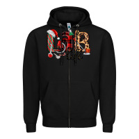 Black lab life christmas Zipper Hoodie - MaliasSmallBusiness