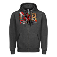 Charcoal Heather lab life christmas Zipper Hoodie - MaliasSmallBusiness