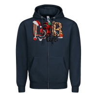 Navy lab life christmas Zipper Hoodie - MaliasSmallBusiness