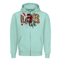 Seafoam lab life christmas Zipper Hoodie - MaliasSmallBusiness