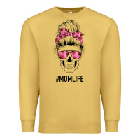 Antique Gold Pink Flower Mom Skull Premium Sweatshirt - Bettercallsaul