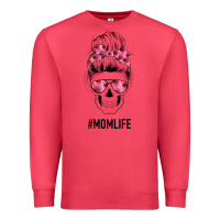 Cardinal Pink Flower Mom Skull Premium Sweatshirt - Bettercallsaul