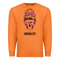 Carrot Pink Flower Mom Skull Premium Sweatshirt - Bettercallsaul