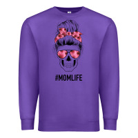 Purple Pink Flower Mom Skull Premium Sweatshirt - Bettercallsaul