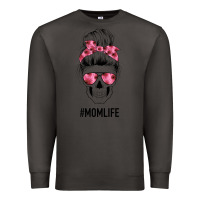 Smoke Pink Flower Mom Skull Premium Sweatshirt - Bettercallsaul