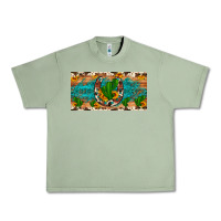 Oil Green cactus sunflower horseshoe license plate Urban Heavy Tee - Artiststas