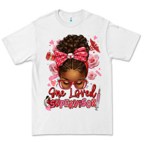 White one loved supervisor afro messy bun Premium Tee - texasbilliewilder