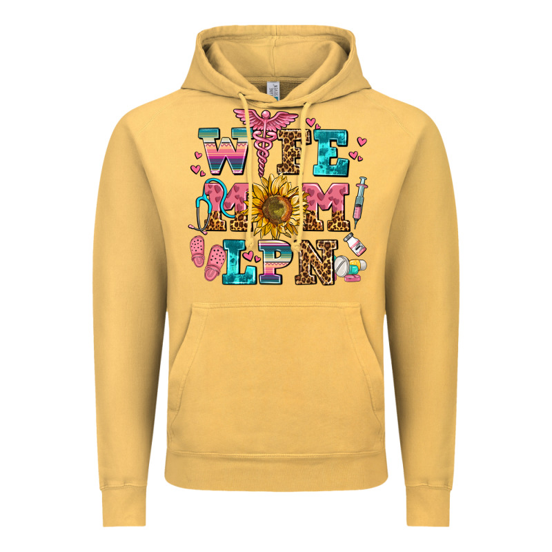 Wife Mom Lpn Vintage Hoodie by AdoDesignShop | Teevron