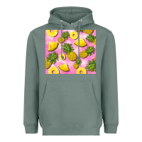 Sage pink pineapple Heavyweight Hoodie - BarkalooDesign