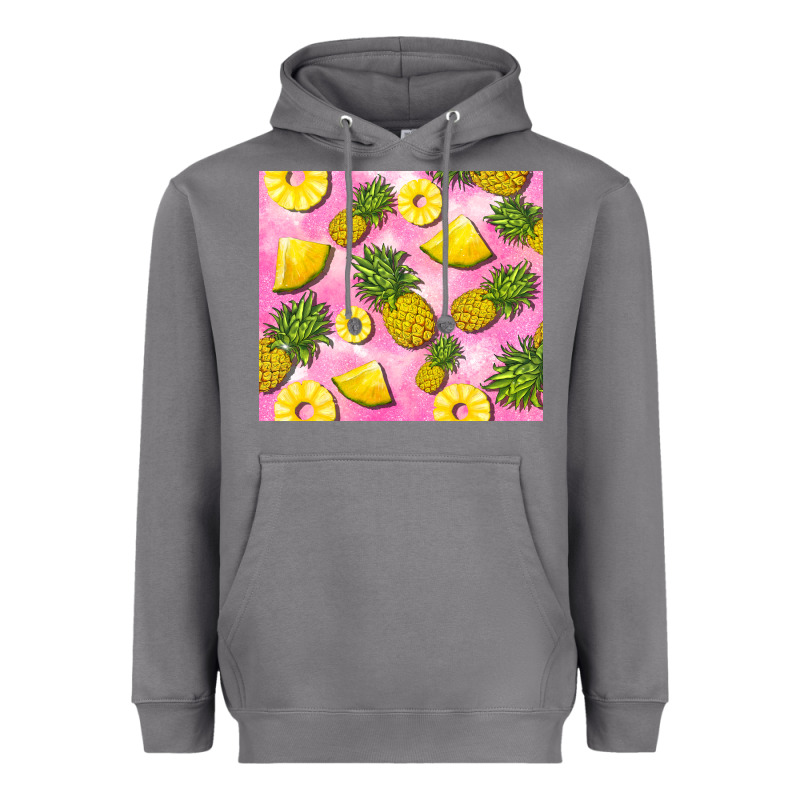 Pink Pineapple Heavyweight Hoodie by BarkalooDesign | Teevron