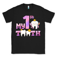 My First Tooth With Teeth For Girls Classic Tee | Teevron