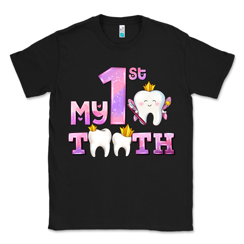 My First Tooth With Teeth For Girls Classic Tee by AdoDesignShop | Teevron