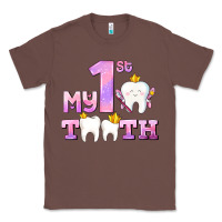 Chestnut my first tooth with teeth for girls Classic Tee - AdoDesignShop