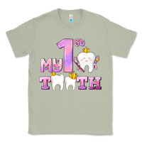 Matcha my first tooth with teeth for girls Classic Tee - AdoDesignShop