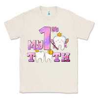 Natural my first tooth with teeth for girls Classic Tee - AdoDesignShop
